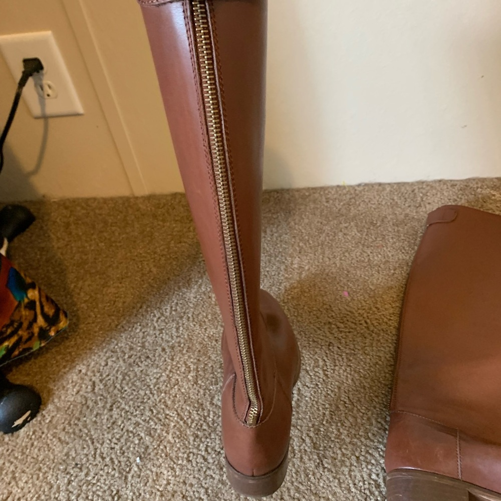 J Crew Field Riding Boots brown 7.5 - Picture 4 of 7